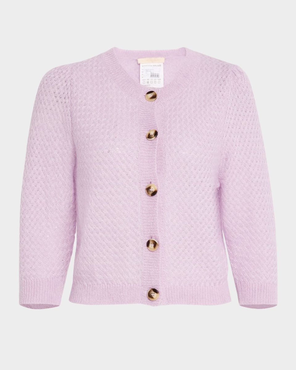 Open-Stitch Superkid Mohair Cardigan